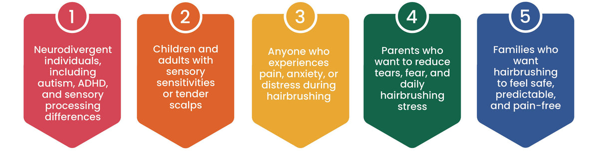 Neuro Standard Machine Sensory-Safe & Pain-Free Hairbrush | The Neuro Standard
